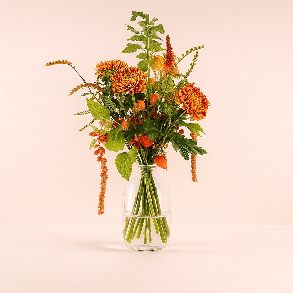Plukboeket met herfstbloemen