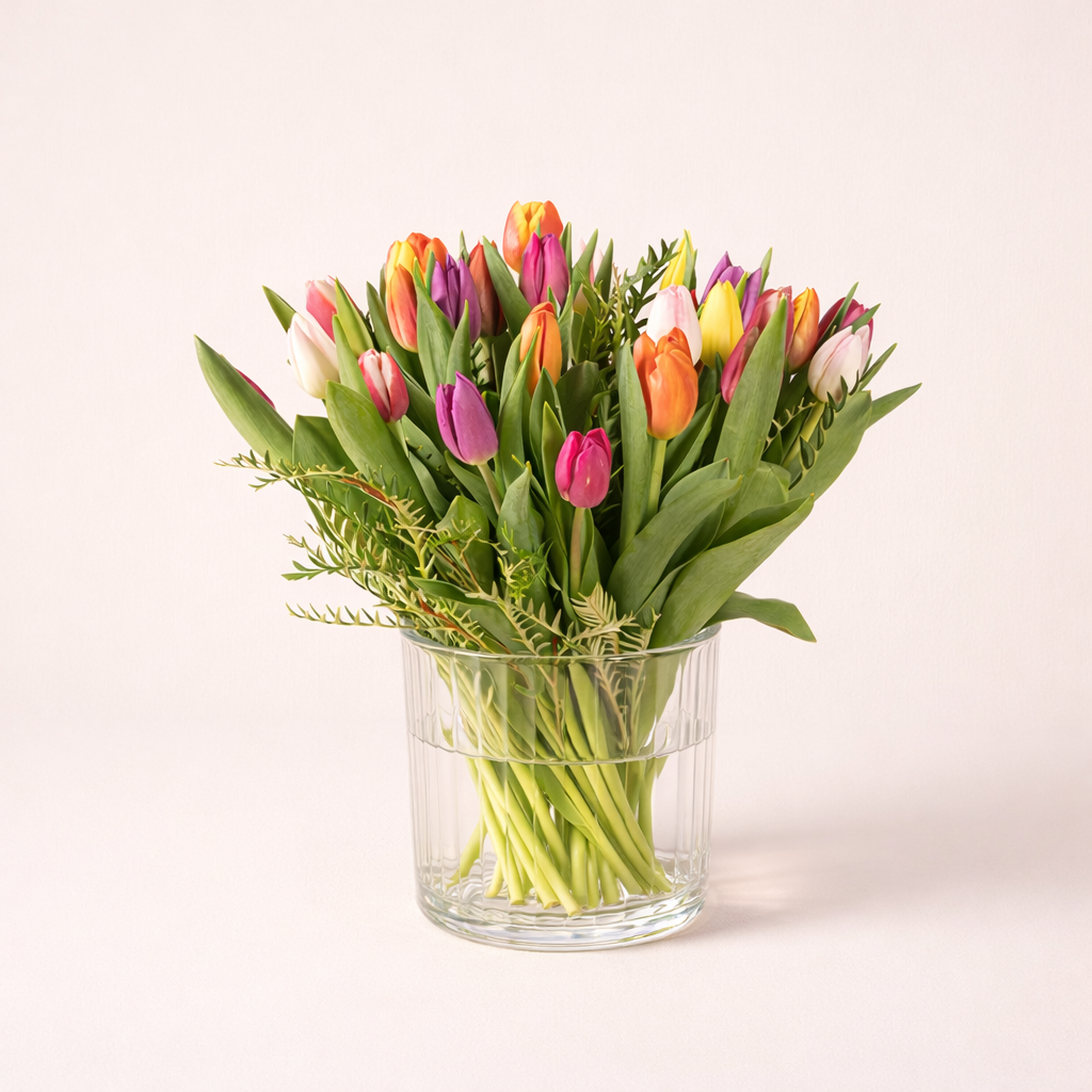 Gemengd tulpenboeket bloemen